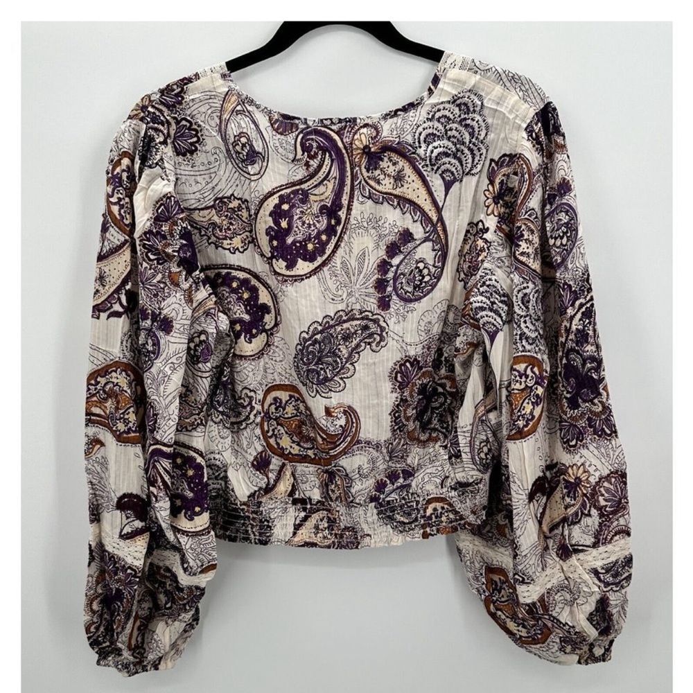 NWT Band of the Free Paisley Boho Top | Balloon Sleeves | Festival Blous… - Picture 4 of 8